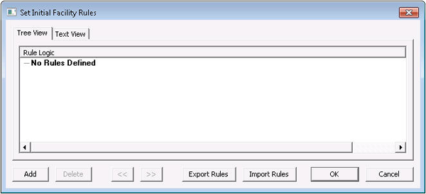 Set Initial Facility Rules